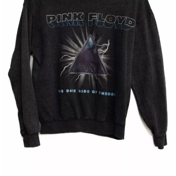 Pink Floyd Men Gray Polycotton Sweater Graphic Pink Floyd Pullover Long Sleeve S - Picture 2 of 7
